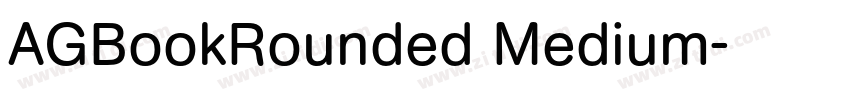 AGBookRounded Medium字体转换